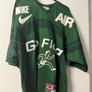 Nike Green Casual Jersey with White Lettering